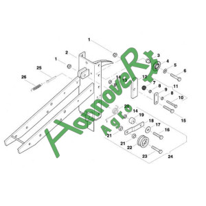 Позиція 3 Втулка розпірна AC850330 АС850330, Kverneland , Квернеланд